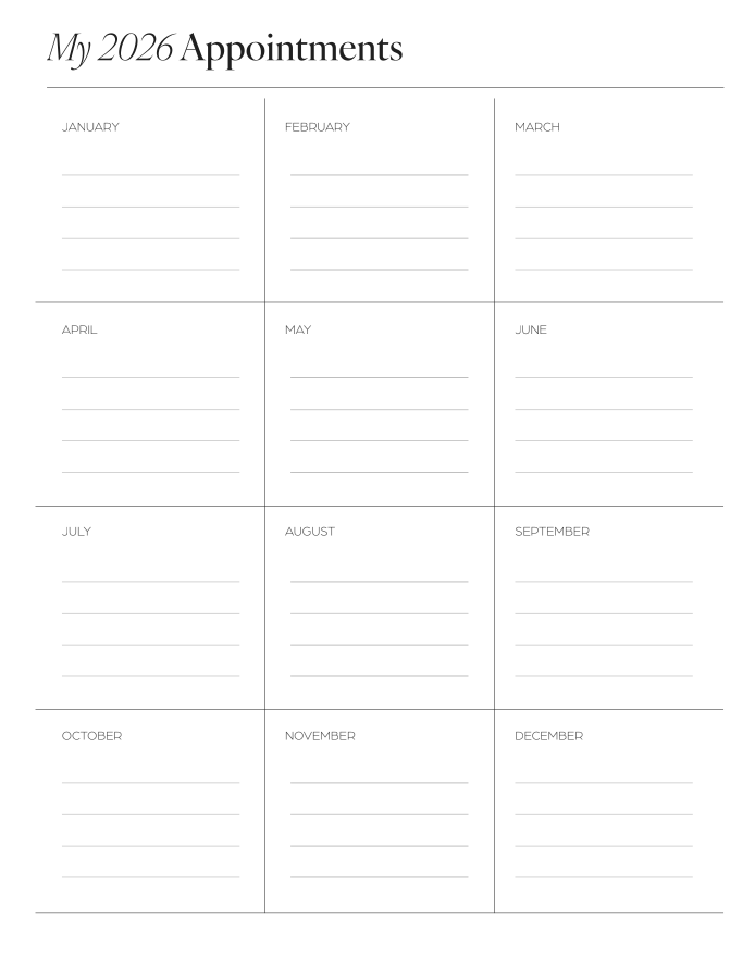 2026 Healthier Planner