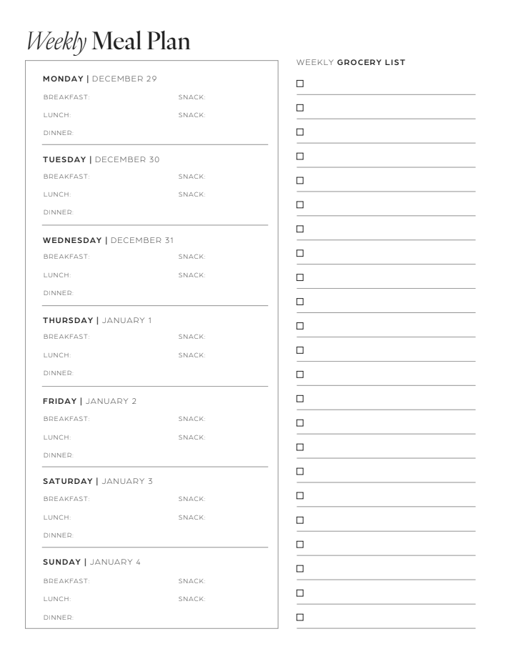2026 Healthier Planner